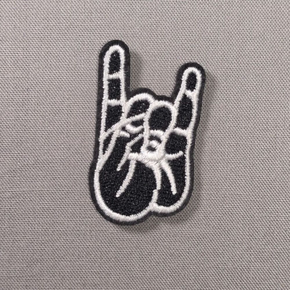 Rock On Hand Iron On Patch | Rock Music Patch